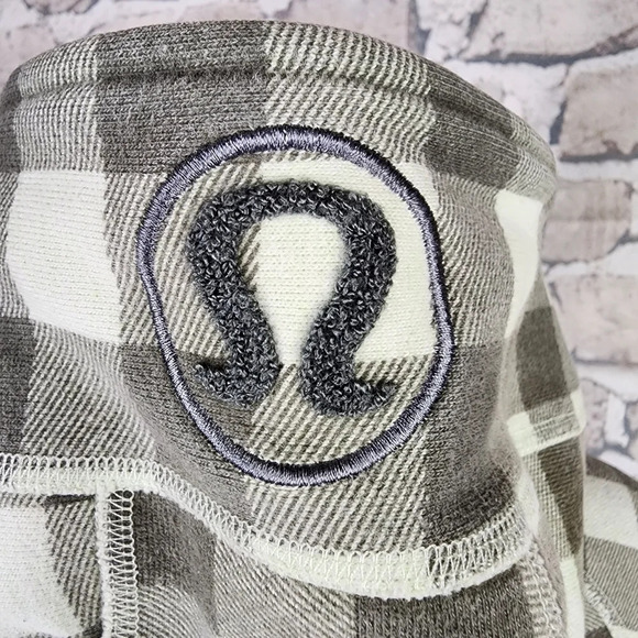 Lululemon Athletica  Original Scuba Hoodie Two-Tone Green Checker Plaid No Size - Picture 8 of 11
